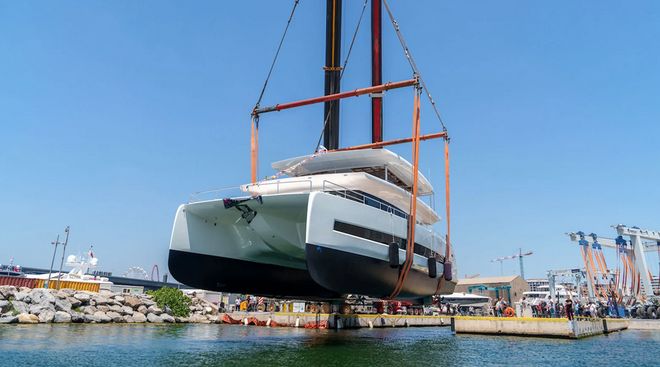 九游appVisionF Yachts第二艘24米全电动双体船下水(图7)