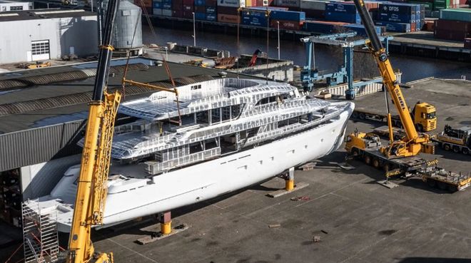 荷兰Moonen第七艘122 Martinique游艇正式下水(图5)