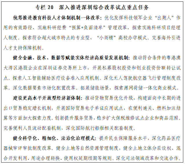 深圳“九游app十五五”规划纲要全文来了！(图20)